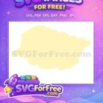 Free Paint Brush Stroke Free Yellow Blob Free SVG - Instant Download