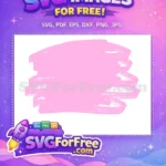 Free Pink Paint Brush Free Abstract Shape Pattern Free SVG - Instant Download