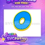 Free Blue Letter O Free Yellow Border Paw Patrol Free SVG - Instant Download