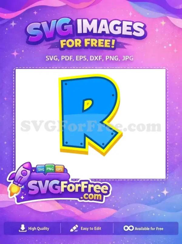 Free Letter R Free Rubble PAW Patrol Free SVG