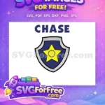 Free Yellow Star Free Blue Shield PAW Patrol Free SVG 1 - Instant Download