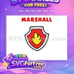 Free Marshall Badge Free Fire Paw Patrol Free SVG - Instant Download
