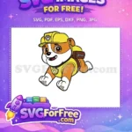 Free Rubble Smiling Free Construction Hat Paw Patrol Free SVG 1 - Instant Download