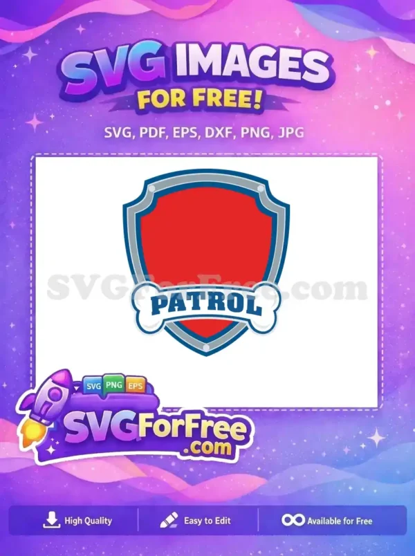 Free Paw Patrol Badge Free Logo Cartoon Movie Free SVG