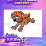 Free Zuma Smiling Free Orange Outfit Paw Patrol Free SVG - Instant Download