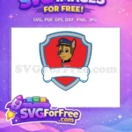 Free Smiling Chase Free Police Hat PAW Patrol Free SVG - Instant Download