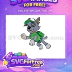Free Smiling Pup Free Green Vest Paw Patrol Free SVG - Instant Download