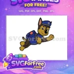 Free Flying Pup Free Police Outfit PAW Patrol Free SVG - Instant Download