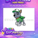Free Rocky Pup Free Green Vest Paw Patrol Free SVG - Instant Download