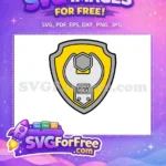 Free Wrench Badge Free Rubble Paw Patrol Free SVG - Instant Download