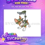 Free Smiling Tracker Free Rubble PAW Patrol Free SVG - Instant Download