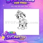 Free Paw Patrol Pup Free Cartoon Face Paw Patrol Free SVG 1 - Instant Download