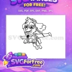 Free Skye Pup Free Paw Patrol Cartoon Free SVG 1 - Instant Download