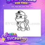 Free PAW Patrol Character Free Cartoon Style Chase Free SVG - Instant Download