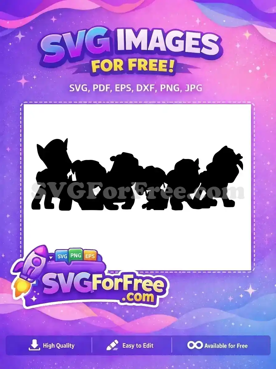 Free Paw Patrol Pup Free Cartoon Character Smiling Movie Free SVG