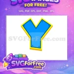 Free Blue Letter Y Free Rivets Paw Patrol Free SVG - Instant Download