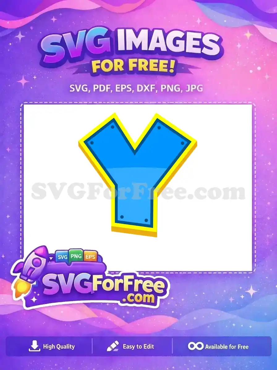 Free Blue Letter Y Free Rivets Paw Patrol Free SVG