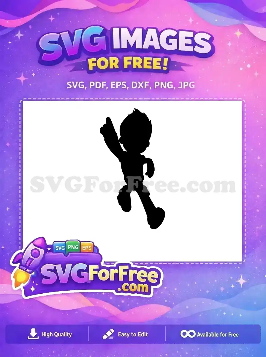 Free Ryder Silhouette Free Adventure PAW Patrol Free SVG