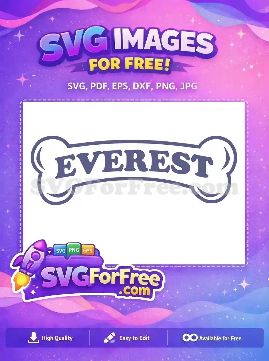 Free Everest Paw Patrol Free Bone Design Free SVG