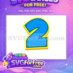 Free Blue Number Two Free Rivets Paw Patrol Free SVG