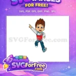 Free Pointing Ryder Free Smiling Expression PAW Patrol Free SVG - Instant Download