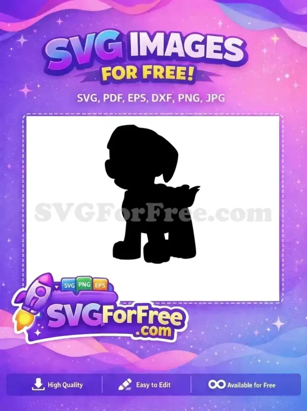Free Puppy Silhouette Free Cartoon Dog PAW Patrol Free SVG