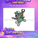 Free Rocky Smiling Free Construction Tools PAW Patrol Free SVG - Instant Download