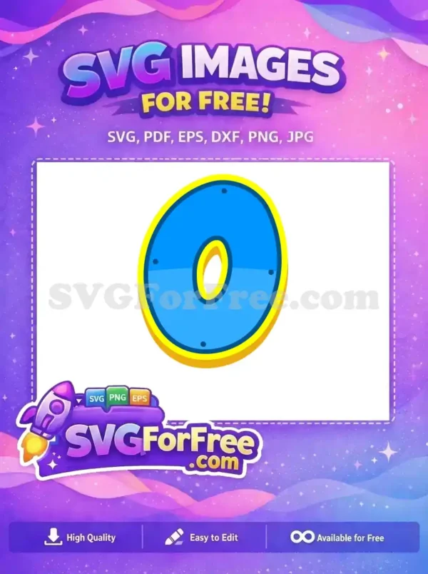 Free Number Zero Free Blue PAW Patrol Free SVG