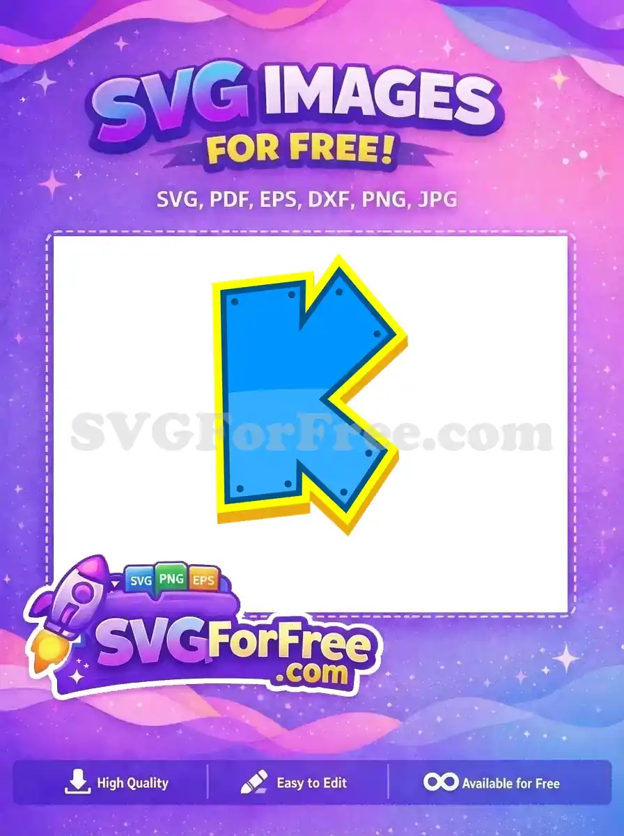 Free Letter K Blue Free Yellow Trim Paw Patrol Free SVG