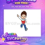 Free Ryder Smiling Free Pointing PAW Patrol Free SVG - Instant Download