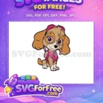 Free Skye Pink Goggles Free Flying Suit PAW Patrol Free SVG - Instant Download