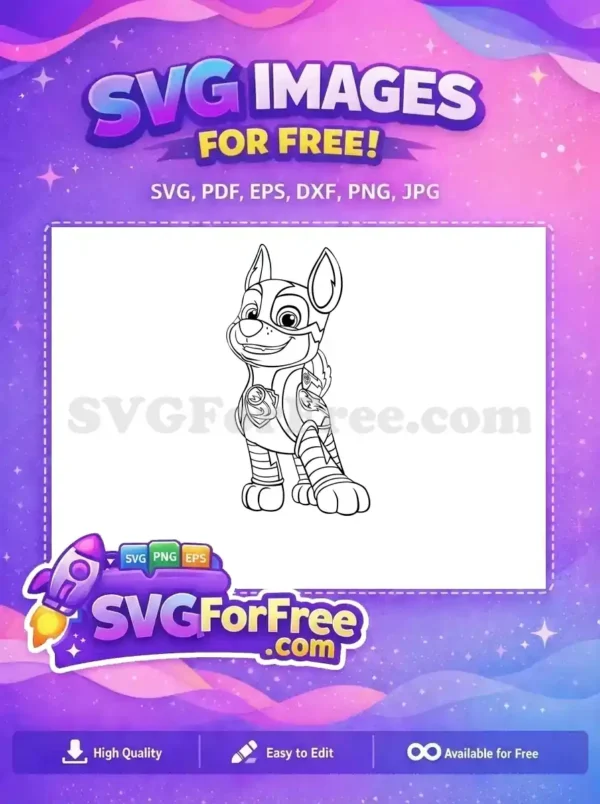 Free Paw Patrol Pup Free Cartoon Character Paw Patrol Free SVG 9