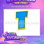 Free Blue Letter T Free Rivets PAW Patrol Free SVG - Instant Download