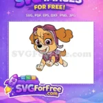 Free Skye Goggles Free Happy Expression PAW Patrol Free SVG - Instant Download