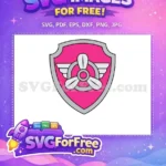 Free Skye Pink Badge Free Propeller Wings PAW Patrol Free SVG - Instant Download