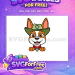 Free Smiling Puppy Free Scout Hat PAW Patrol Free SVG - Instant Download