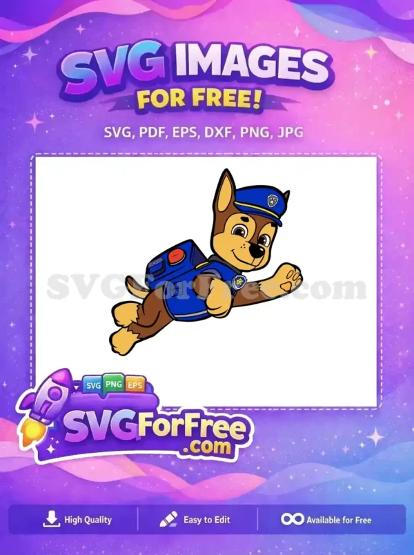 Free Flying Police Pup Free Cheerful Cartoon PAW Patrol Free SVG