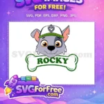 Free Smiling Rocky Free Cap Paw Patrol Free SVG - Instant Download