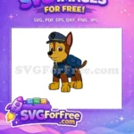Free Alert Pup Free Police Gear PAW Patrol Free SVG - Instant Download