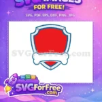 Free Red Shield Free Bone PAW Patrol Free SVG - Instant Download