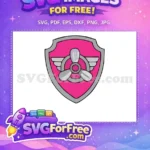Free Skye Pilot Badge Free Pink Paw Patrol Free SVG - Instant Download