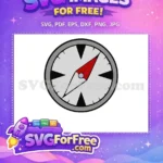 Free Red Arrow Free Compass Gray PAW Patrol Free SVG - Instant Download