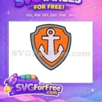 Free Anchor Badge Free Paw Patrol Marshall Free SVG - Instant Download