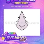 Free Light Purple Christmas Tree Free Simple Outline Design Free SVG - Instant Download