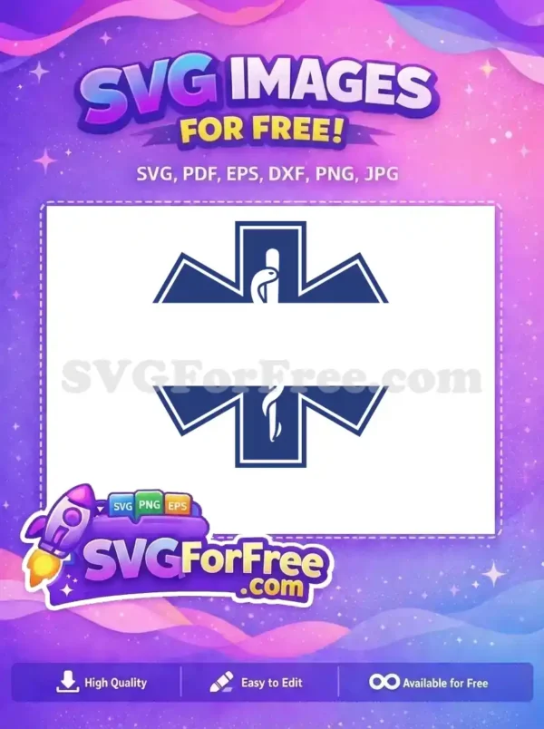 Free Navy Star Free Snake Paramedic Logo Free SVG