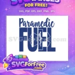 Free Blue Paramedic Fuel Text Free Medical Symbol Design Free SVG - Instant Download