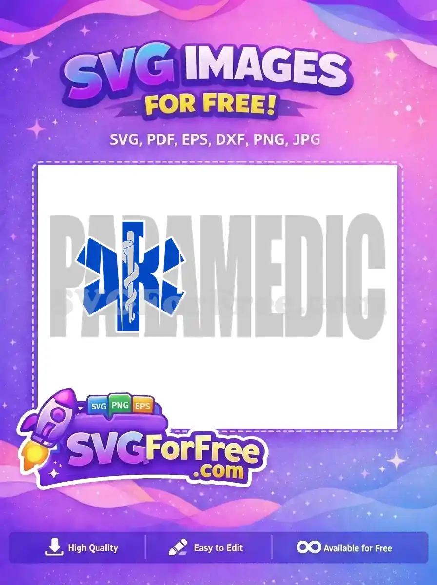 Free Blue Star Free Snake Rod Paramedic Free SVG 1