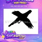 Free Tropical Parrot Free Macaw Silhouette Graphic Free SVG - Instant Download