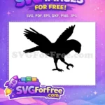 Free Flying Parrot Free Silhouette Tropical Bird Free SVG - Instant Download