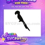 Free Detailed Parrot Free Silhouette Tropical Free SVG 2 - Instant Download